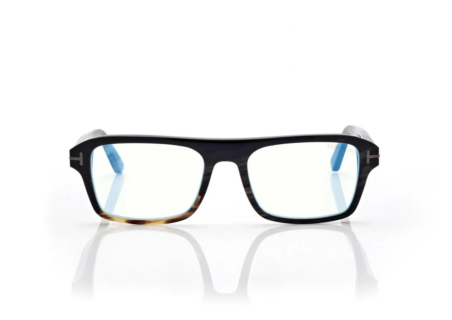 Horn Rectangular Blue Block Optik Çerçeve